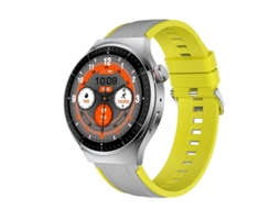 Smartwatch com Chamadas Bluetooth 256 Mb de Memória e Reprodução de Música Amarelo Bestvite