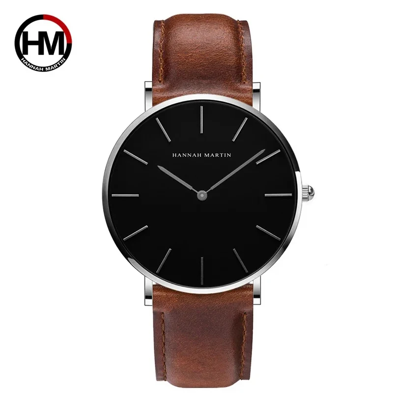Relógio Masculino Casual e Estiloso de Quartzo com Data, Resistência à Água de 50 Metros e Ponteiros Luminosos MDUG (pulseira de Nylon Preta)