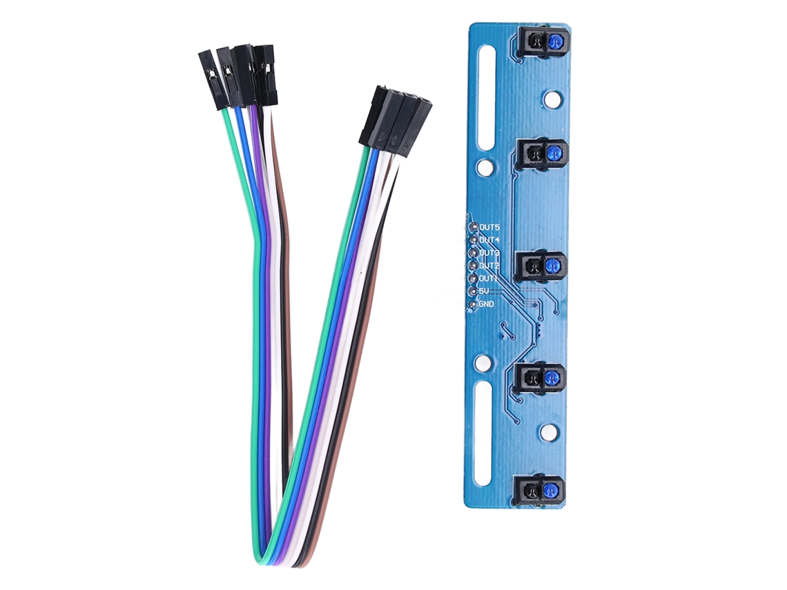 Sensor de Rastreamento Infravermelho 5 Vias TCRT5000L