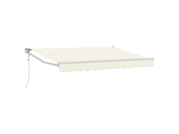 Conjunto 1 Toldo Retrátil Vidaxl Creme Poliéster (2,5 X 2 M)