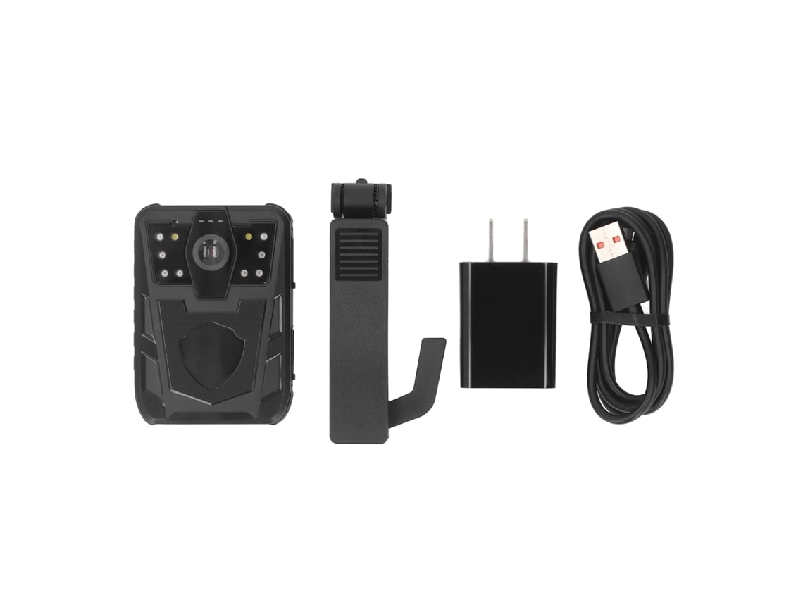 Gravador de Vídeo Vestível Mali com tela colorida 2 polegadas, detecção de movimento 1080p, com clip e plug