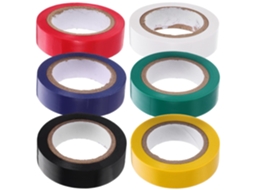 Fita Isolante Elétrica De Pvc Veemoon, 6 Cores Sortidas, 15mm X 10m, 6 Rolos, Fita Isolante Larga E Resistente A Altas
