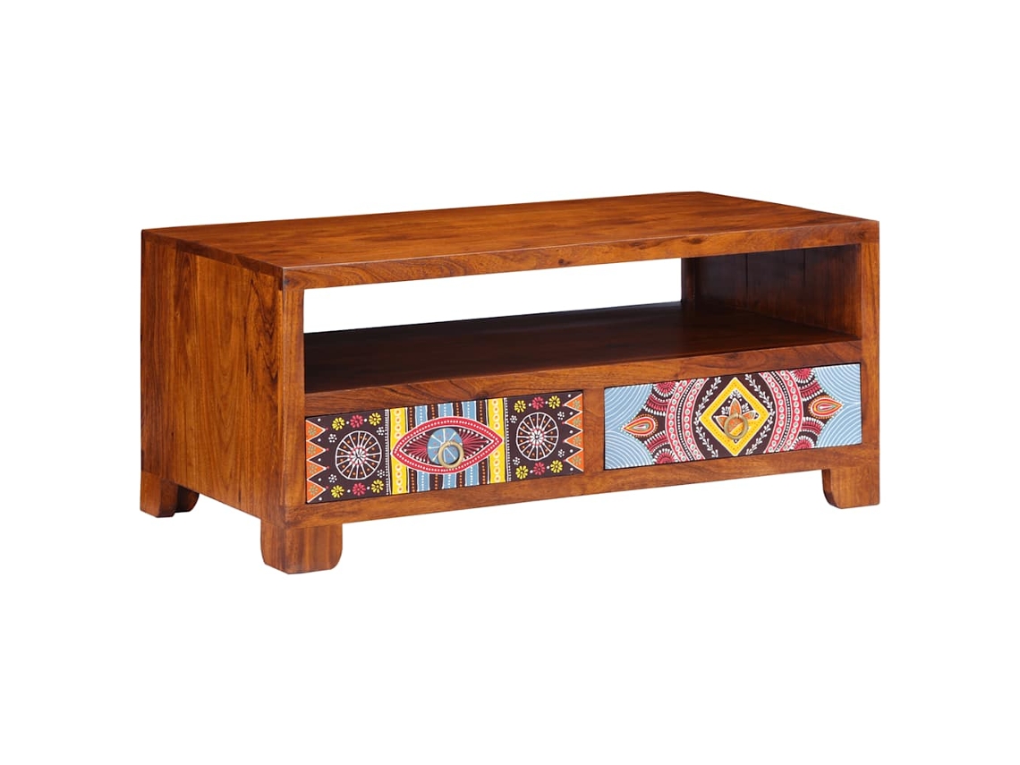 Coffee Table, Coffee Tables Vidaxl Marrom Madeira De Acácia