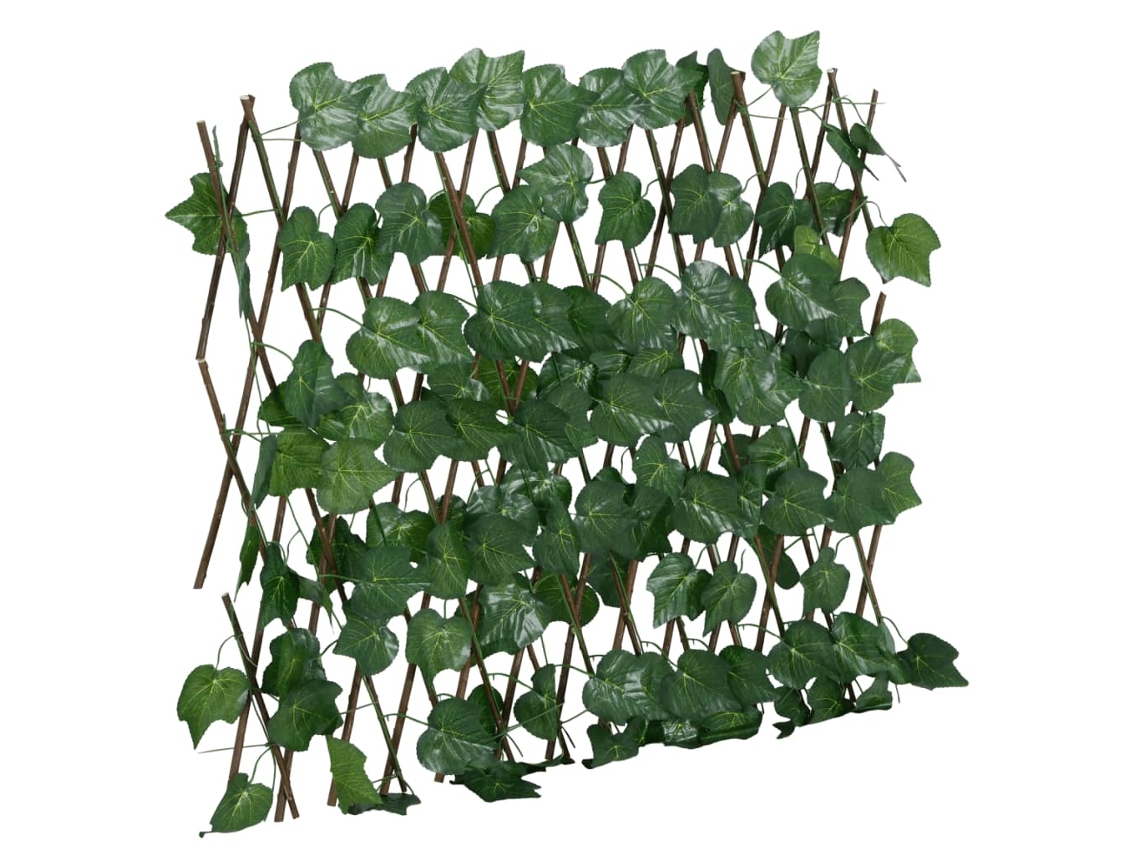 Vidaxl treliça De Videira Artificial Extensível 190x60 Cm Verde