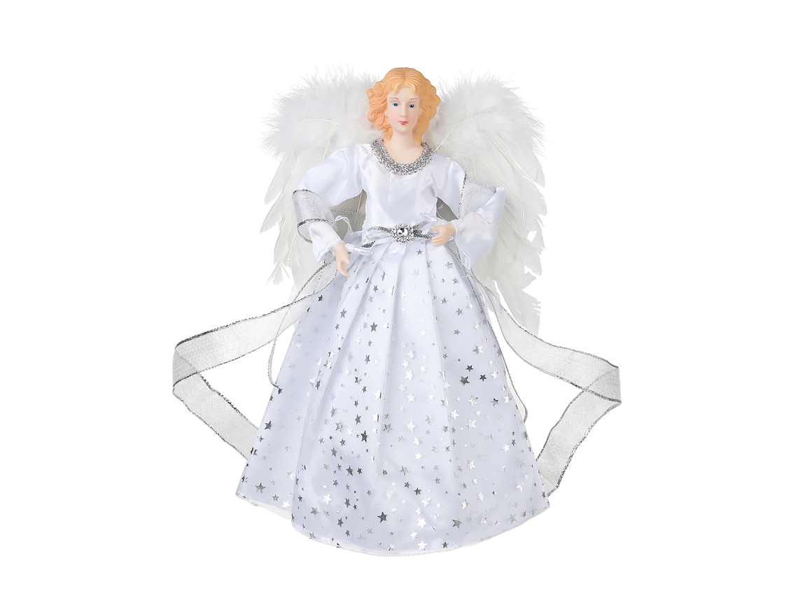 Topo De Árvore De Natal Anjo Iluminado Decorativo