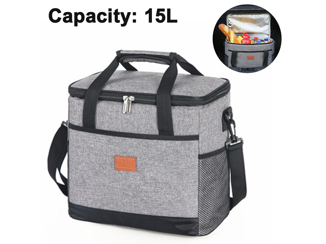 Lurelia Lancheira Térmica Portátil 25l Cinza Isolada Impermeável Trabalho Viagem