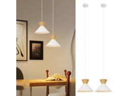 Nettlife Candeeiro Suspenso Vintage Para Sala De Jantar, 2 Candeeiros Suspensos, Candeeiro Suspenso Industrial E27 De Metal Retro, 40 W