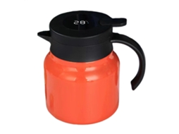 Garrafa Térmica De Aço Inoxidável De 1 Litro Para Café Com Visor Inteligente De Temperatura Para Bebidas Quentes Ou Frias.