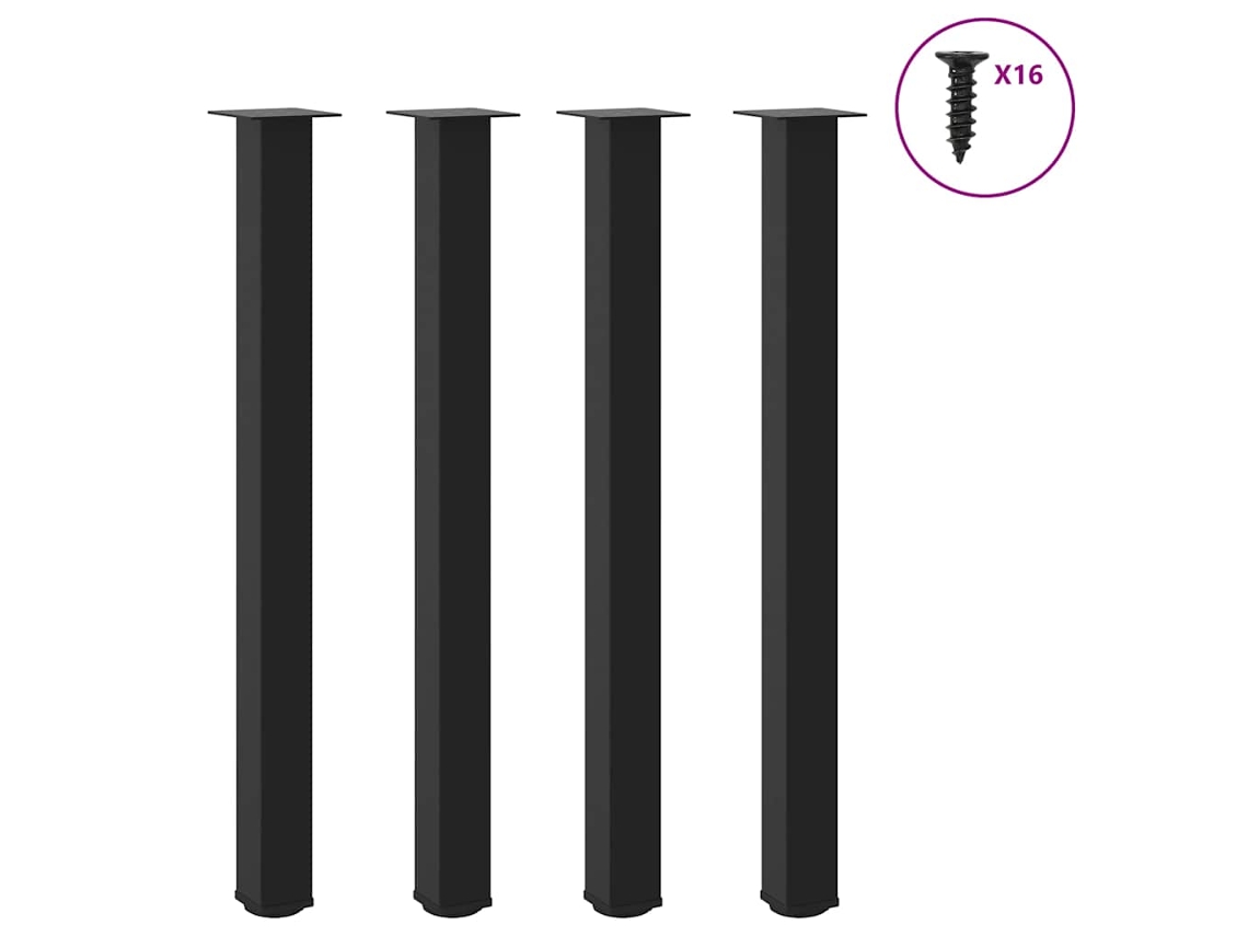 Bar Table Leg, Bar Table Legs Vidaxl Preto Aço (110-112 Cm (80 Mm))