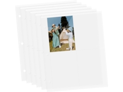 Garneck Pochettes Para Classeur Cartes A5 À 4 Compartiments Pp Transparentes - 40 Feuilles Protège - Carte