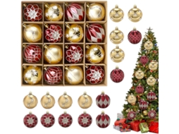 Enfeites de Natal Conjunto 16 Cl Ssicos Festivos para Pendurar Decora o Natalina Ssica Feriados Encontros Atividades VAYOTOY