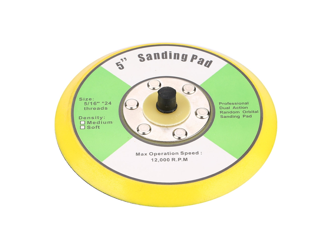 Base Lijada E Polida Com Fecho Velcro De 125mm Com Rosca M8