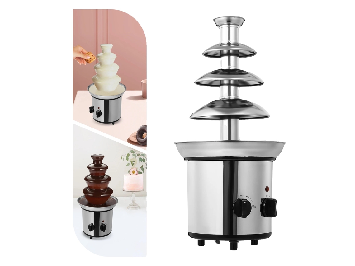 Máquina De Fonte De Chocolate, Design De 4 Andares, Grande Capacidade De 1.8l, Fácil De Limpar Oem