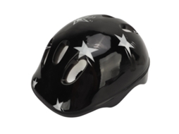 Capacete Infantil S/MARCA para bicicleta, absorção de impactos, forro de espuma, ajuste, preto