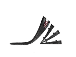 Insole Elevador de Calçado Unissex com Altura Ajustável 3cm 5cm 7cm 9cm (preto)