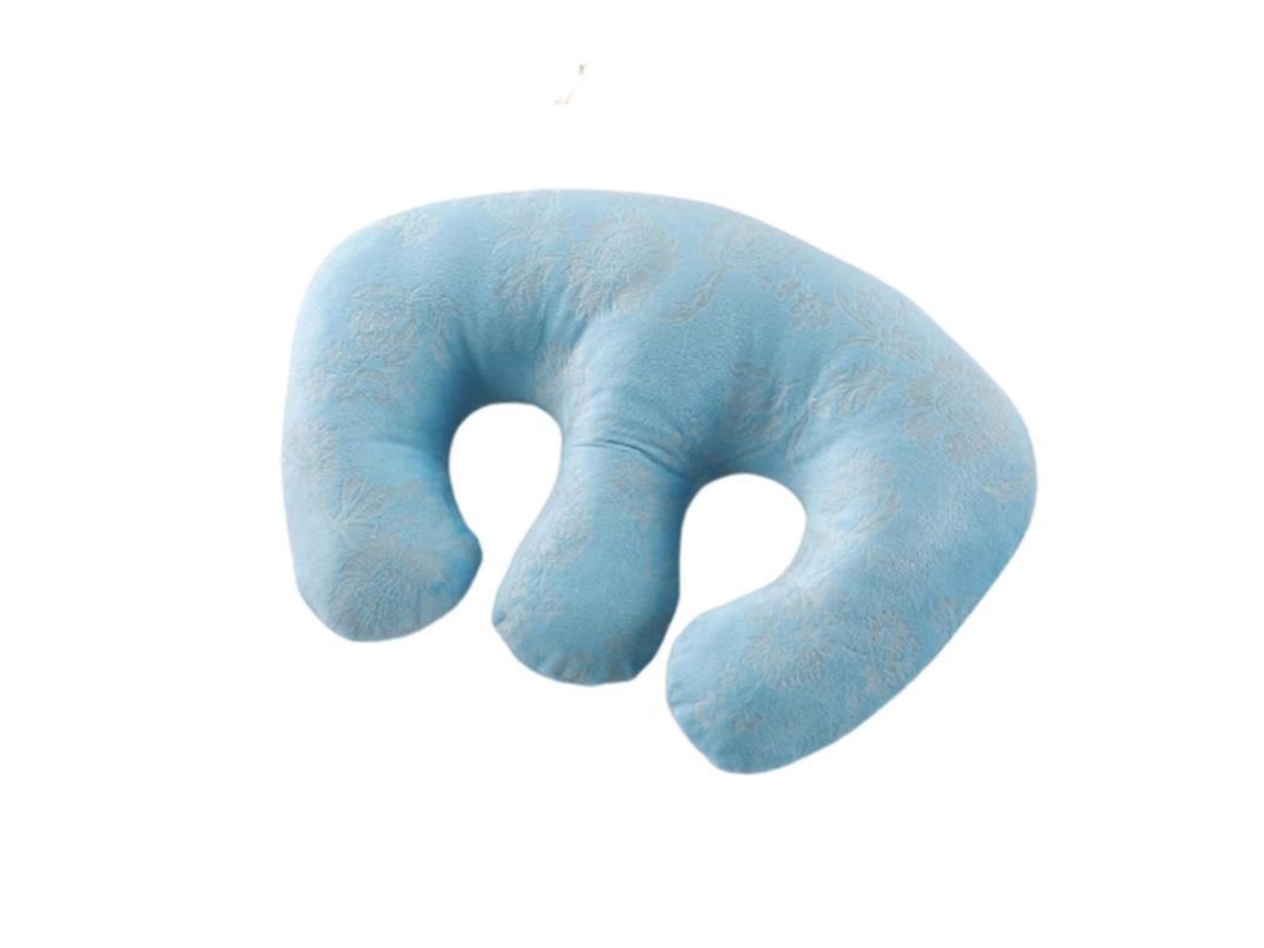 Almohada Para Mesa De Masaje De Pecho Con Funda Lavable Para Salones De Belleza Y Hotel Azul