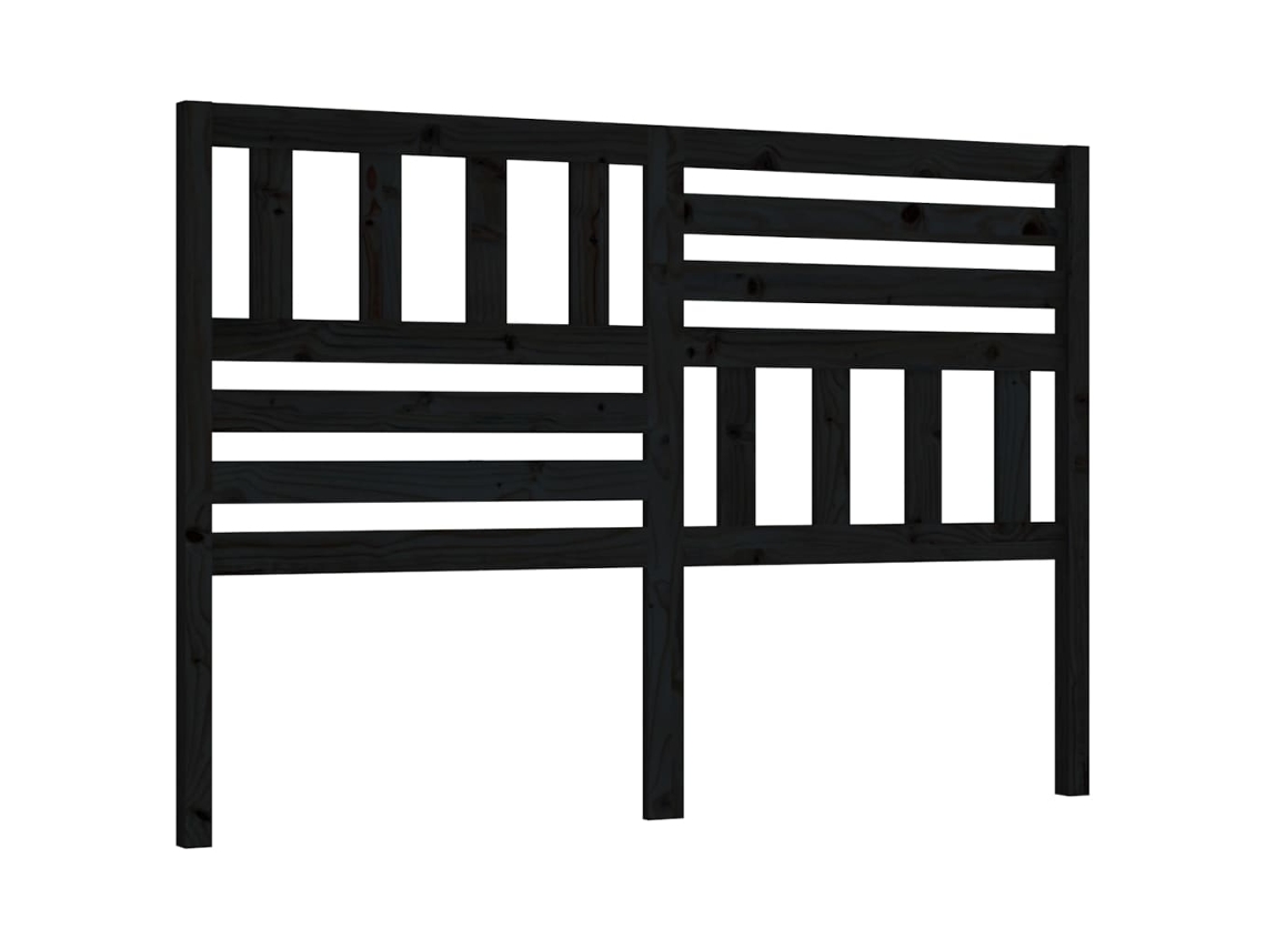 Cabeceira de Cama 126x4x100 Cm Pinho Maciço Marrom MAISON EXCLUSIVE