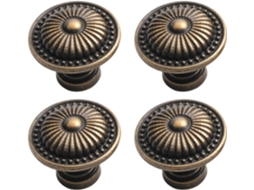 Conjunto De 20 Puxadores Madeira Vintage Para Gavetas E Armários, Em Bronze, Ideais Para Armários, Guarda Roupas E