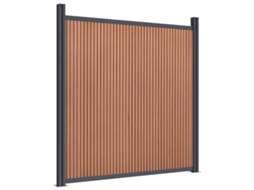 Fence Panel, Fence Panels Vidaxl Marrom Wpc (180 X 186 Cm)