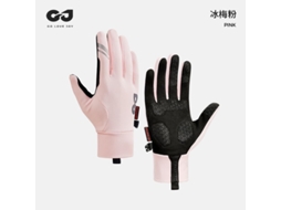 Lurelia Luvas De Ciclismo Térmicas Dedo Inteiro Ecrã Tátil Antiderrapantes Rosa Cereja Tamanho S
