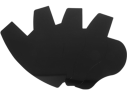 Aplicador de contas para barba em PVC preto para homens, pacote com 4 unidades, Simple Tools
