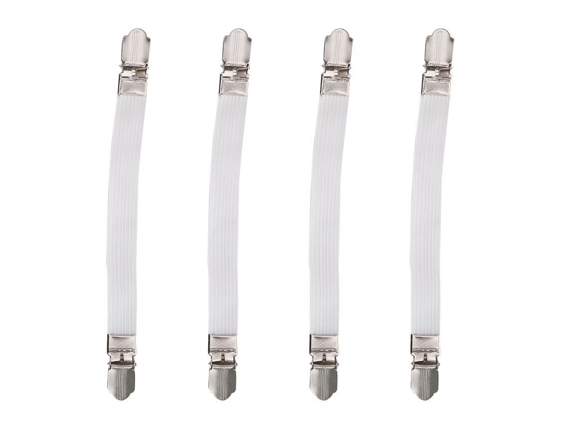 4pcs Correias para Lençóis de Cama com Ganchos Ajustáveis