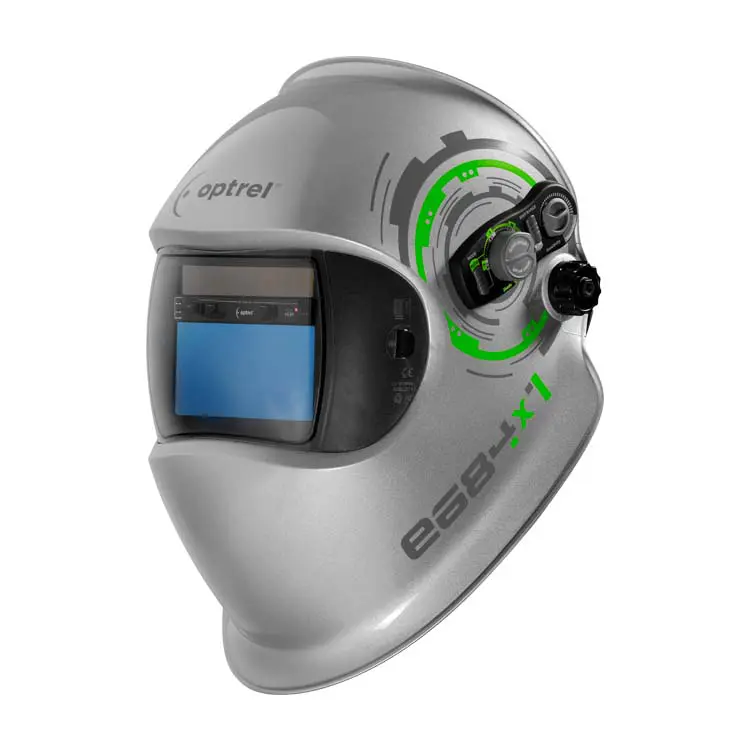 Máscara de Soldar Prateada Automática OPTREL E684 Silver