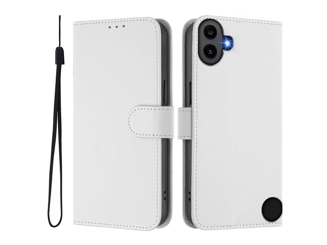 Capa De Celular De Couro Com Cordão Para Nada, Cor Sólida, Sensação De Pele, Cmf Phone 1