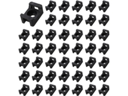 600 X Suporte de Base para Montagem de Cabos, 4,5 Mm de Largura, Preto SFUSHOS