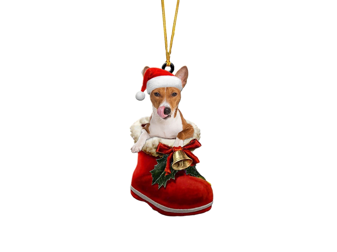 Laxiscreed Meias De Natal Com Estampas De Cães E Árvores Para Decoração De Veículos