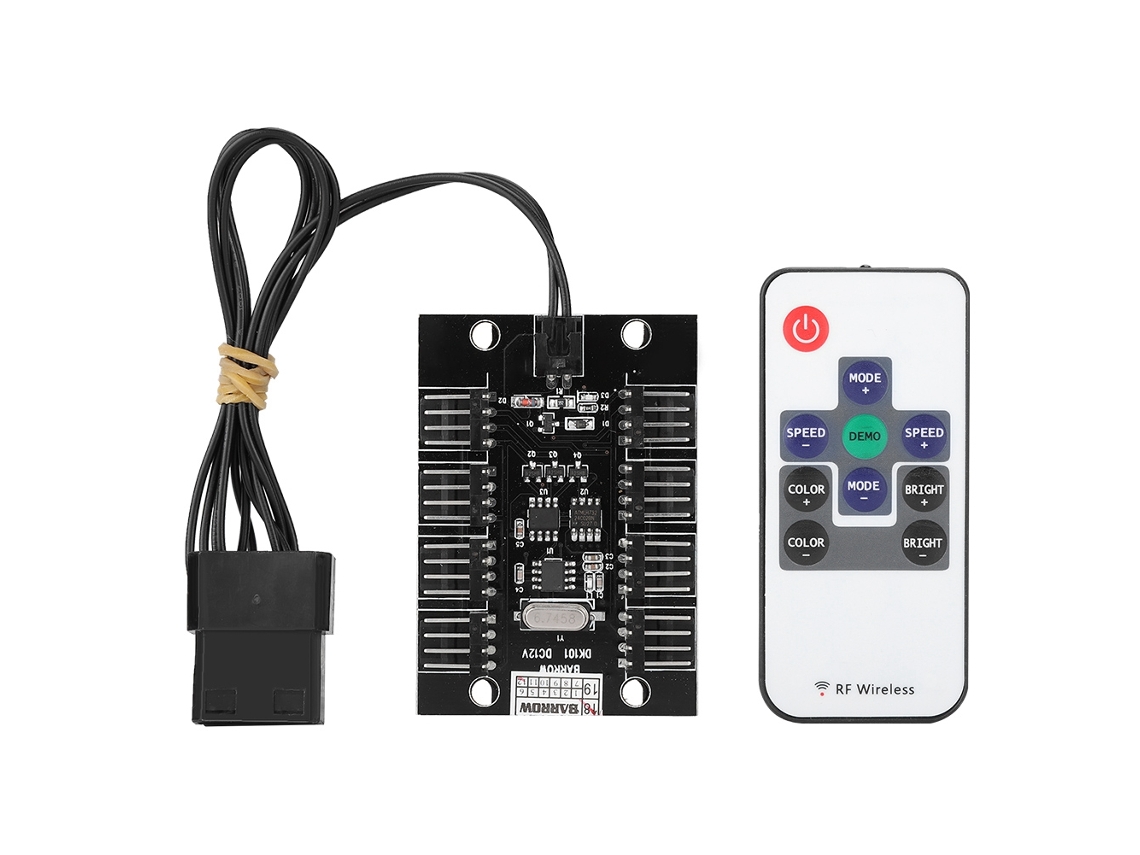 Dk101 Controlador De Luz Rgb Sem Fio Com 8 Canais Controle Remoto