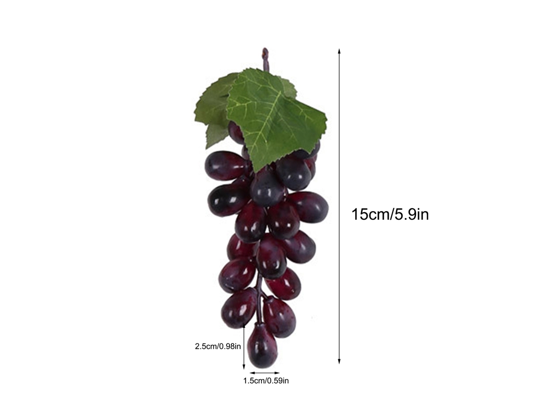 Uvas De Simulação Artificial (24 Grãos Simulados) (combinação De Várias Cores) Eoocoo