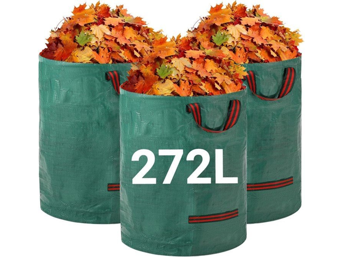 Sacos De Resíduos De Jardim Não Especificado 272l Inquebráveis Hidrofóbicos 4 Alças