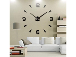 Grande Relógio De Parede Diy Moderno 3d Com Adesivos De Números De Espelho Para Decoração De Escritório Em Casa Ehstmind