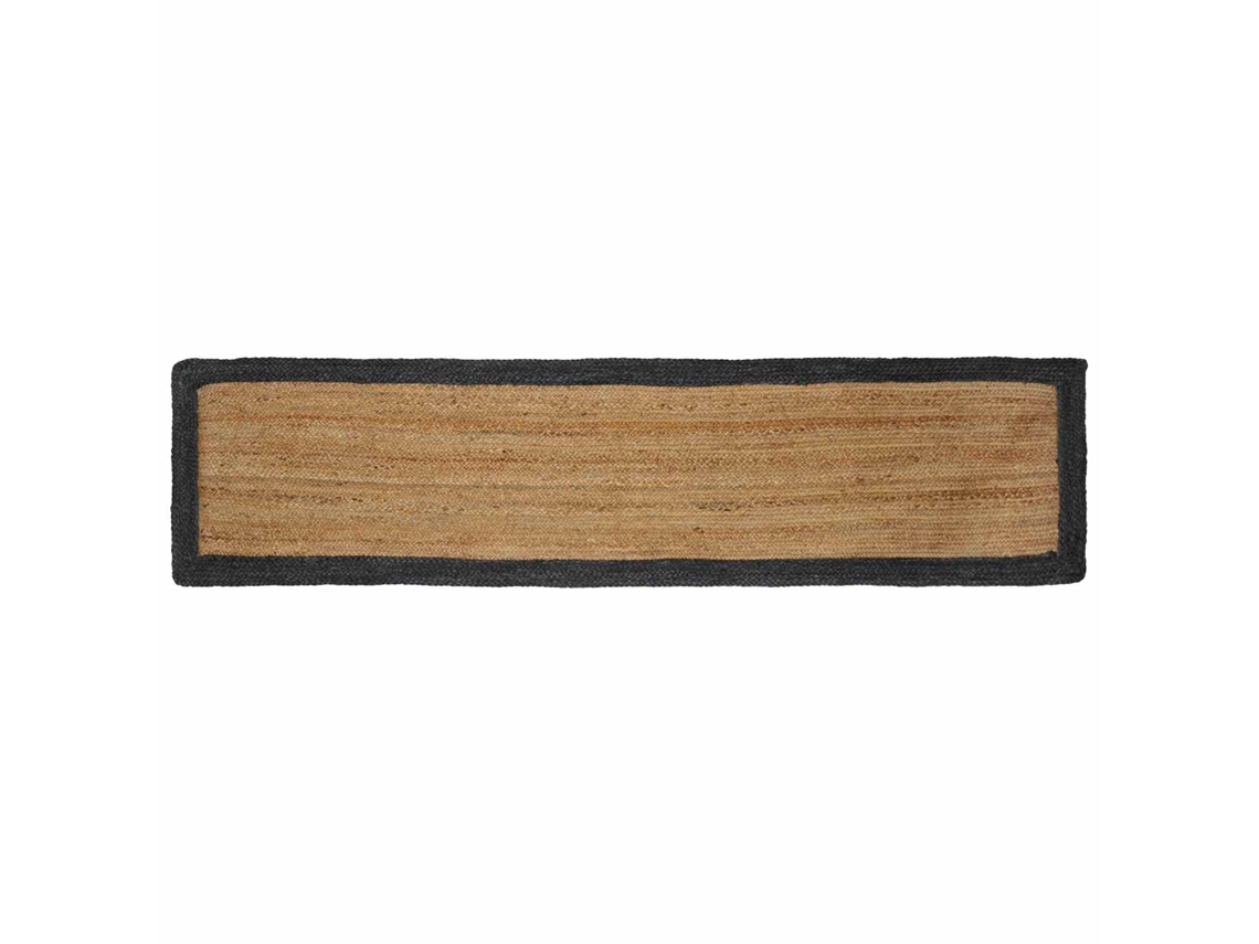 Conjunto 1 Tapete Moderno Vidaxl Cinzento Escuro Juta (60 X 250 Cm)