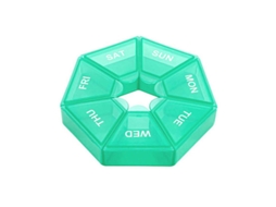 Organizador De Comprimidos Para 7 Dias, Caixa Doces, Dispensador Medicamentos Em Malha, Recipiente Portátil Armazenamento Viagens. Aquaforge