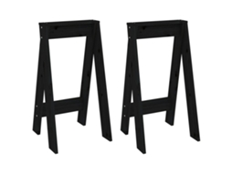 Stool, Stools Vidaxl Preto Madeira De Pinho (40 X 40 X 75 Cm)