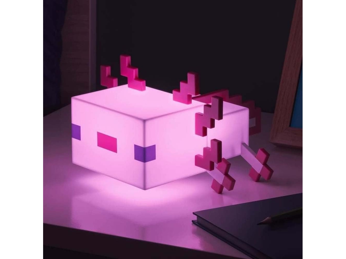 Luz Noturna com Cinco Modos de Cor para Decorar Sua Mesa Jogos Ou Cabeceira, Ideal para Quarto Gamer, com Carregamento Paladone Rosa BRILVIBERA