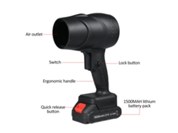 Soprador de Pó Sem Fio 1050w Turbo com 30m/s