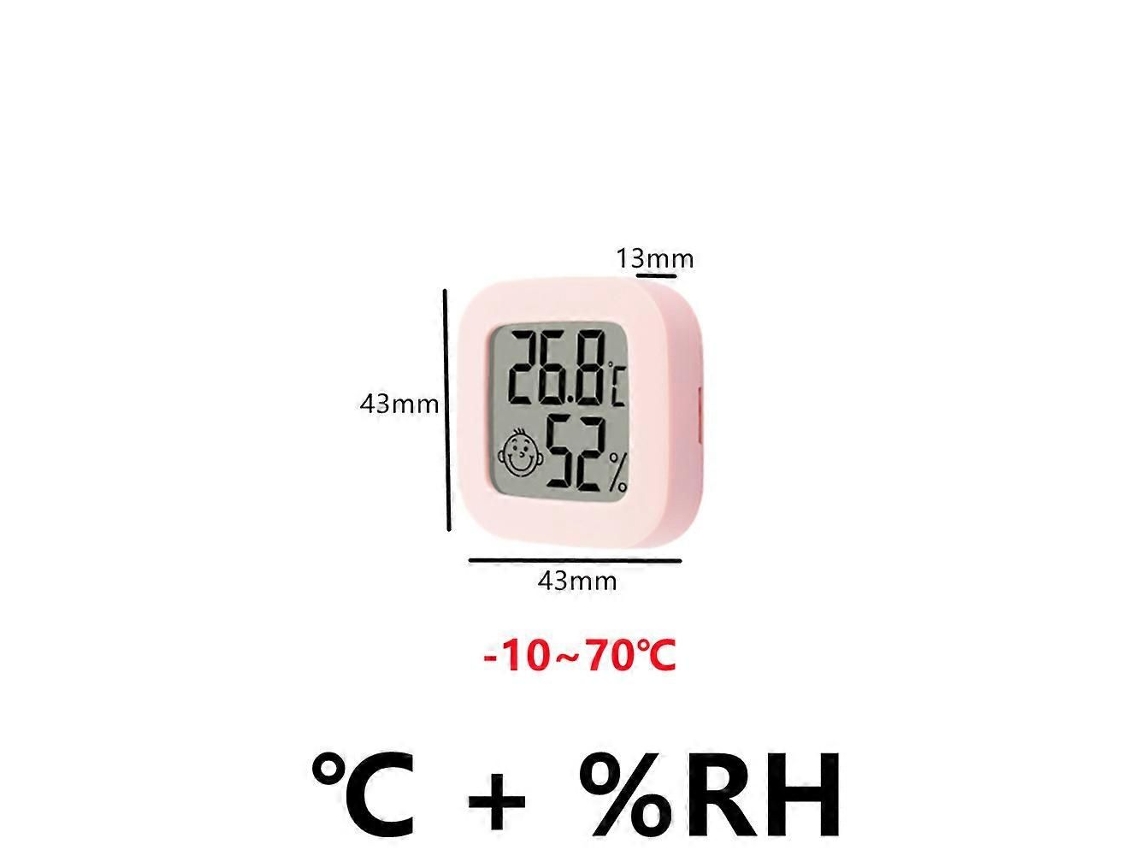 Mini Termômetro E Higrômetro Digital Lcd, Eletrônico, Para Ambientes Internos, Com Sensor De Temperatura E Umidade.