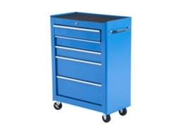 Carrinho De Ferramenta Chapa De Aço Cor Azul 61,5x33x85 Cm Homcom
