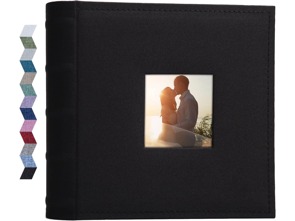 Álbum De Fotos, 15 Cm, Capacidade Para 400 Fotos, Capa Em Couro Sintético, Páginas Internas, Ideal Para Álbuns De Casamento E Álbuns De Família