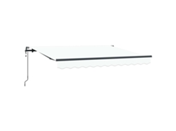 Toldo Retrátil Branco 350 X 200 Cm Tecido MAISON EXCLUSIVE