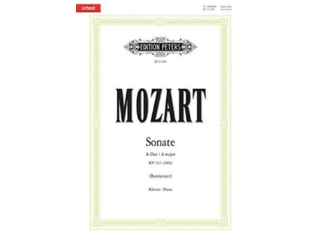 Livro PIANO SONATA A MAJOR K331 300I URTEXT de WOLFGANG AMA MOZART (Inglês)