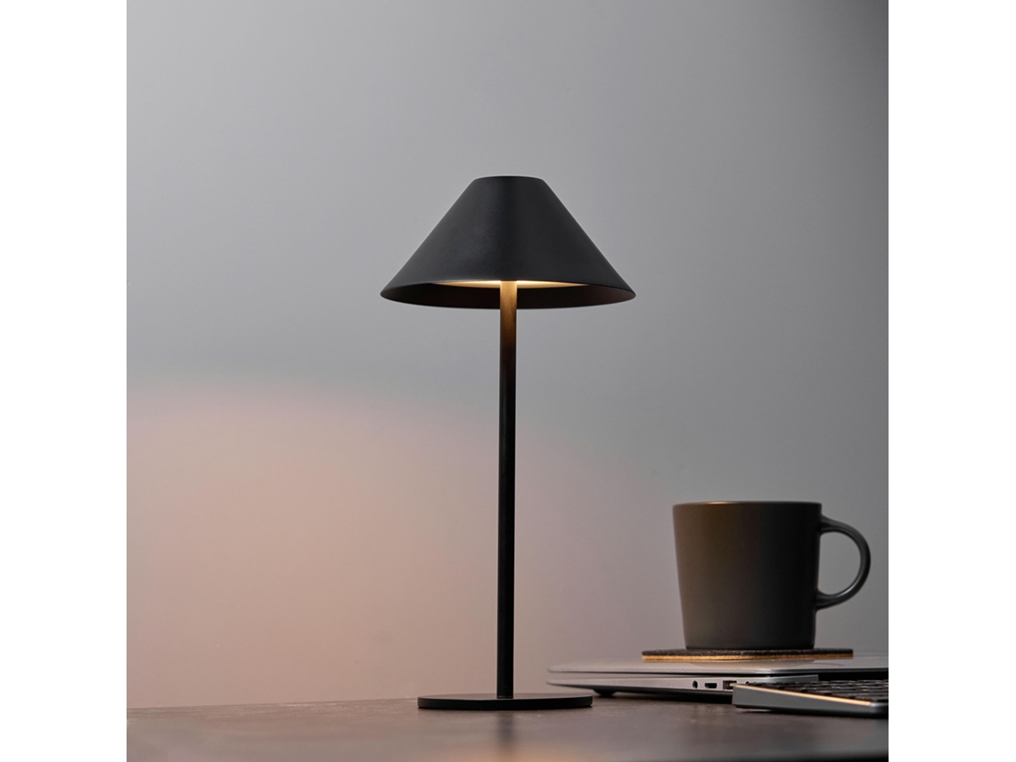 Luminária de Mesa Sem Fio Recarregável, com Led Dimerizável, À Prova D'água, Luz Branca Quente de 3000k BRILVIBERA