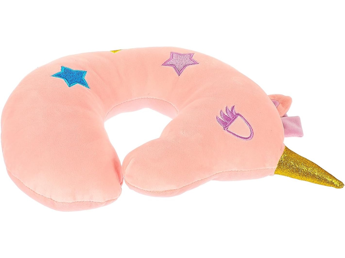 Travesseiro Cervical Em Formato De U Com Enchimento De Algodão Pp Rosa, Suporte Para O Pescoço Para Alívio Da Fadiga, Life