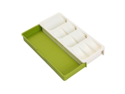 Caixa compacta para talheres Slowmoose, organizador de gavetas de cozinha para talheres