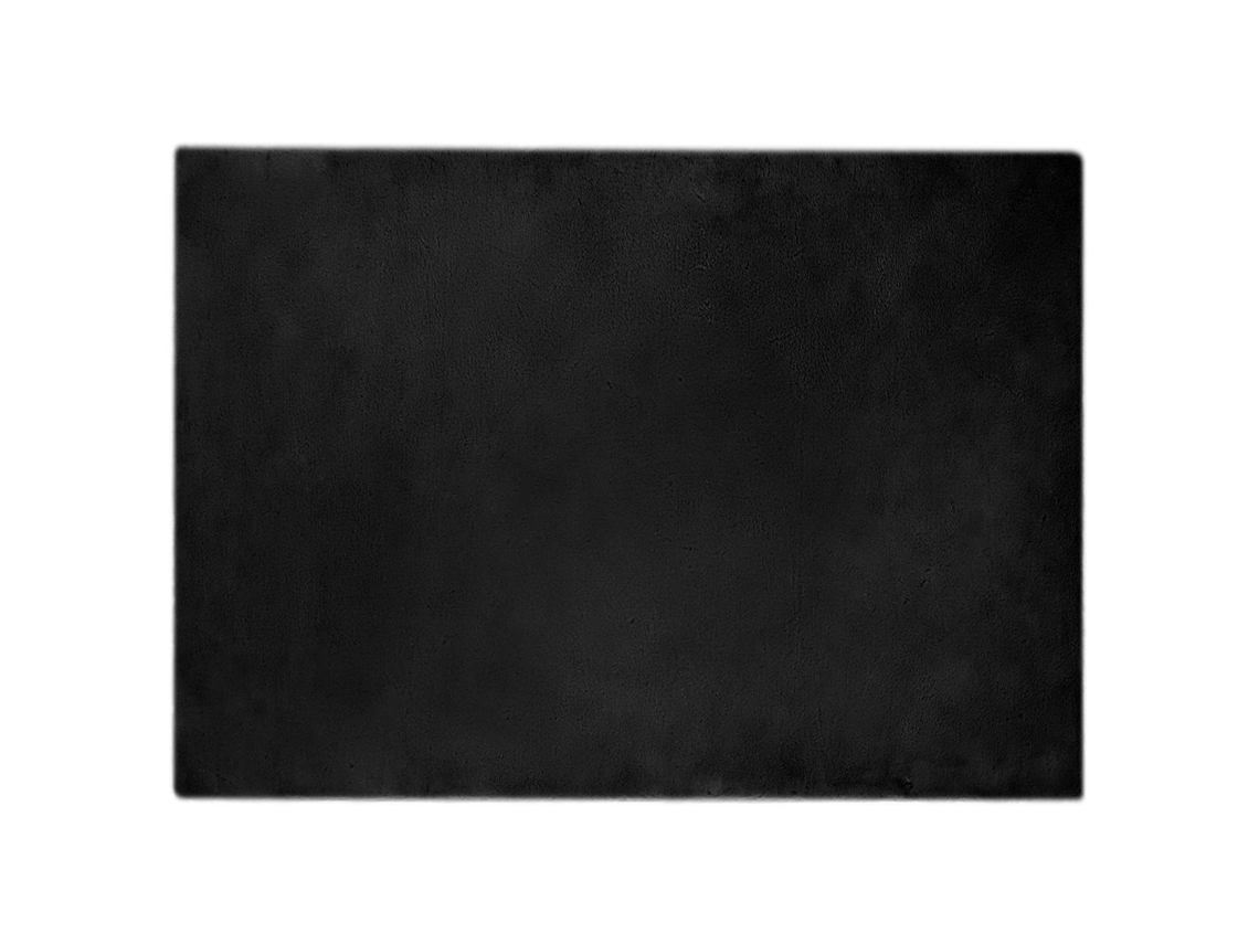 Conjunto 1 Tapete Macio Vidaxl Preto Poliéster (240 X 340 Cm)
