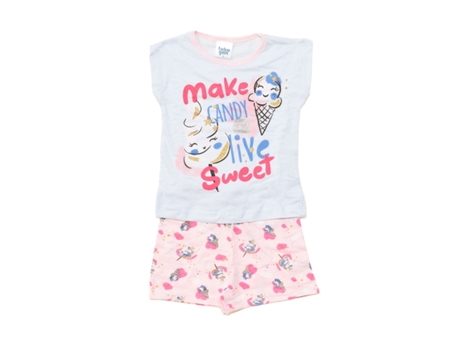 Pijama de Verão Manga Curta 22117056 Menina TOBOGAN