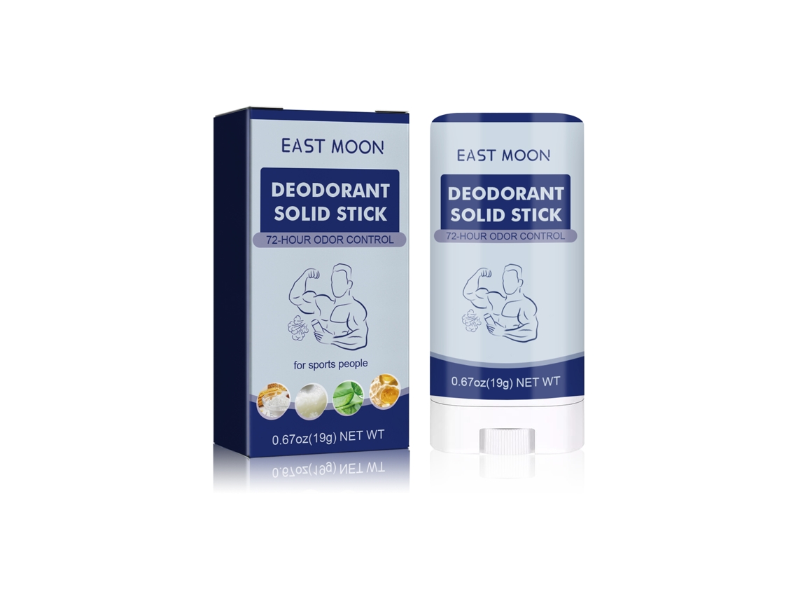 Desodorante Stick Masculino East Moon Seco e Perfume Duradouro para Auxílio